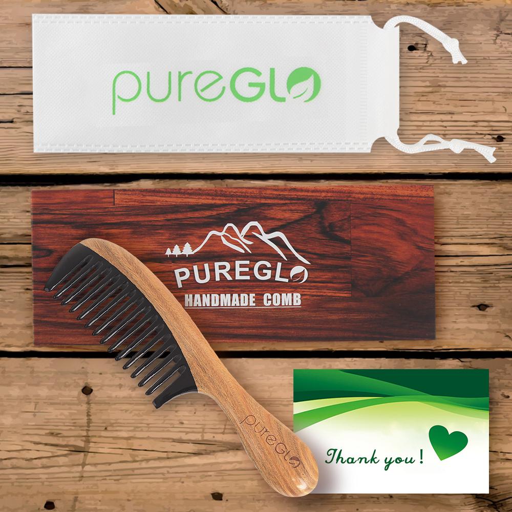 Anti-static Horn Wide Tooth Hair Comb