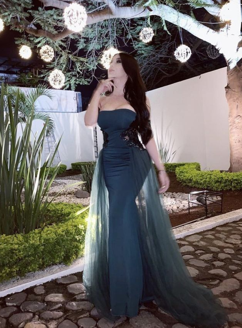 Vintage Blue Strapless Satin Beaded Mermaid Evening Dress Formal Party Gown D1240