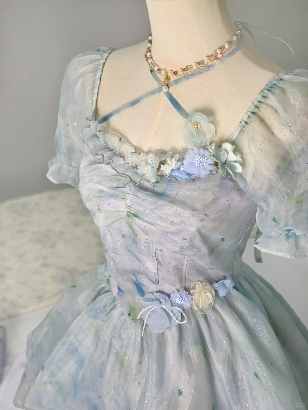 Pretty Blue A Line Layered Short 16th Birthday Outfits Formal Homecoming Dress S966