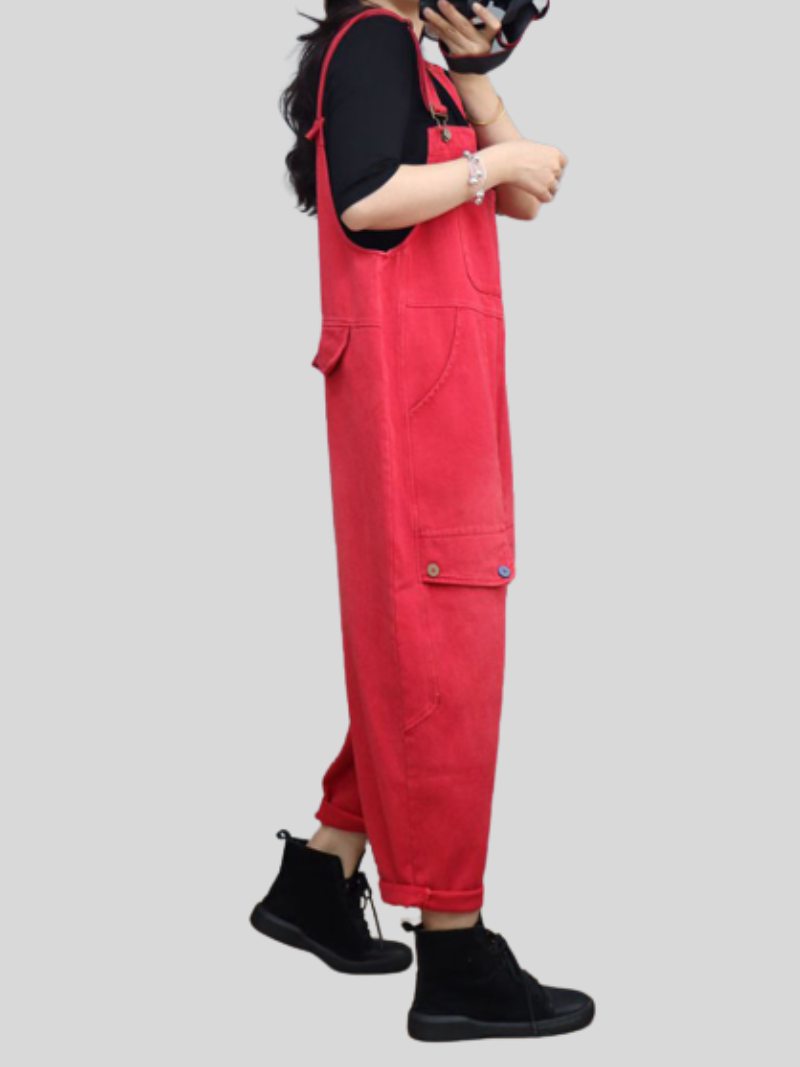 WallFlower Womens's Denim High Waist Overalls - Fashionpara