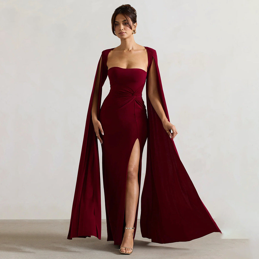 Symphony Dress - Maroon