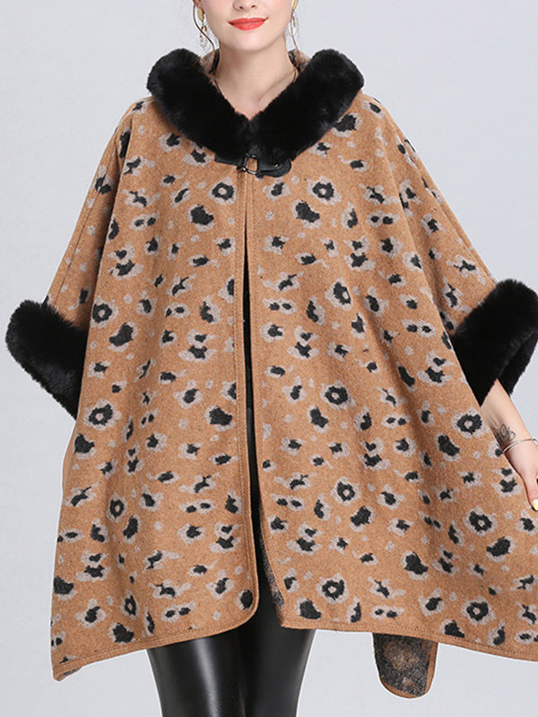 My Favorite Flutter Fluffy Neck Plus Size Cape Cardigan 2
