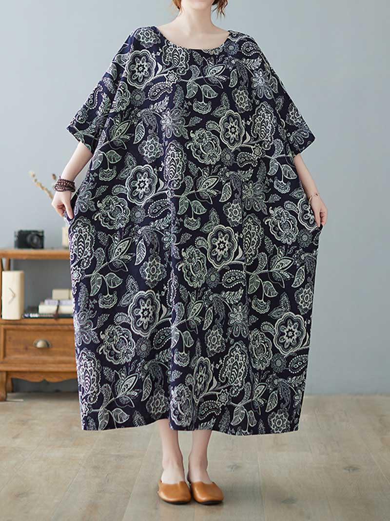 Seeing Your Dream Printed Midi Dress - Fashionpara