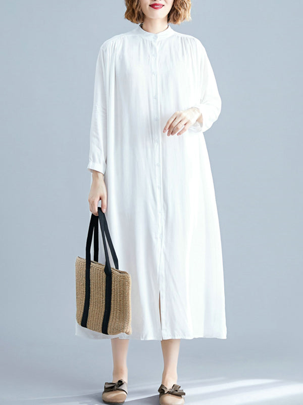 She's All Tiki Midi Shirt Dress - Fashionpara