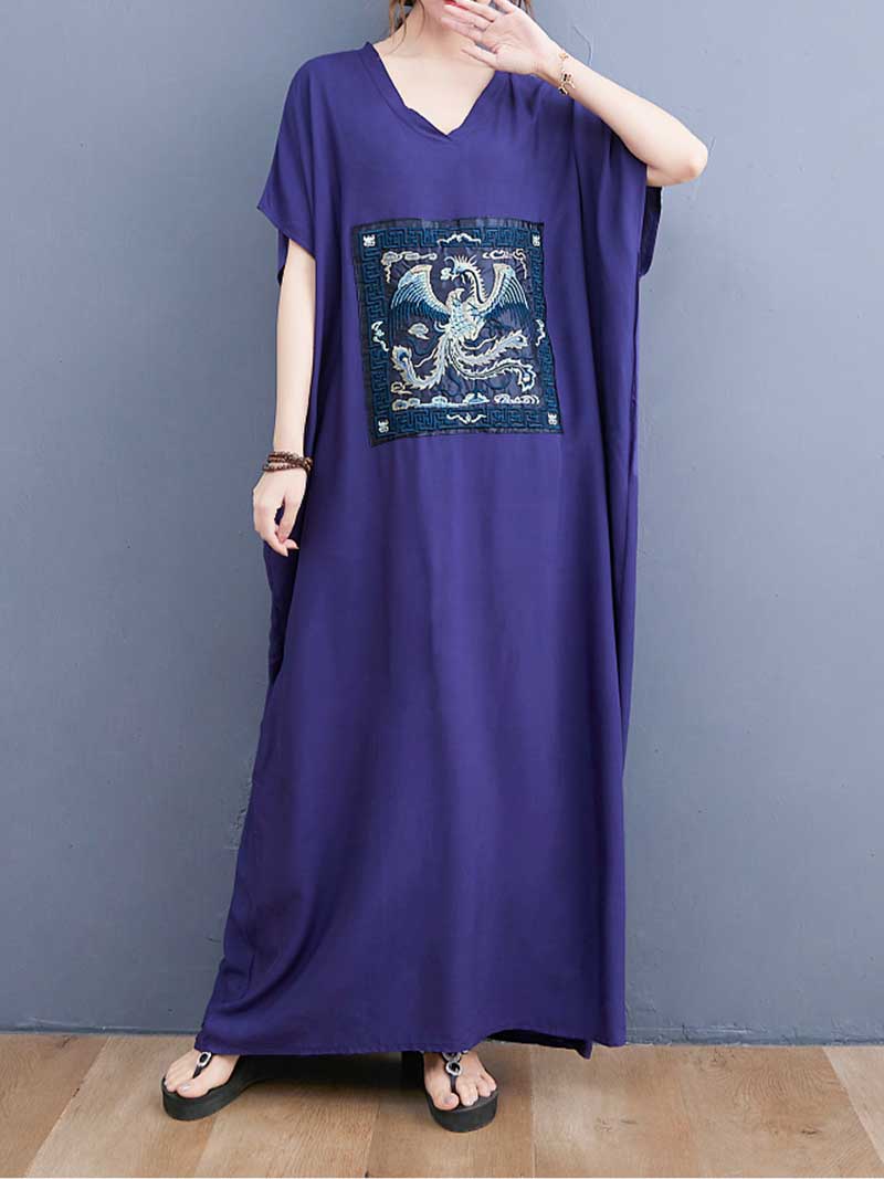 Grow A Gut Embroidered Kaftan Dress - Fashionpara
