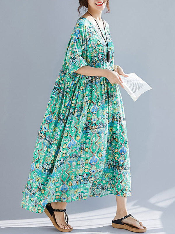 Green Light Smock Dress - Fashionpara