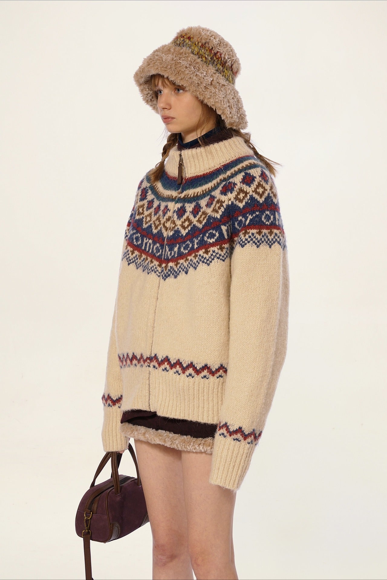 PrincessAce Vintage Fair Isle Knit Sweater for Timeless Style