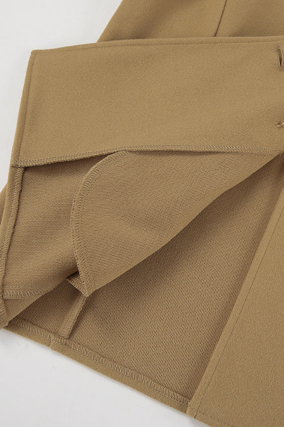 Loose Wool Lapel Coat 11