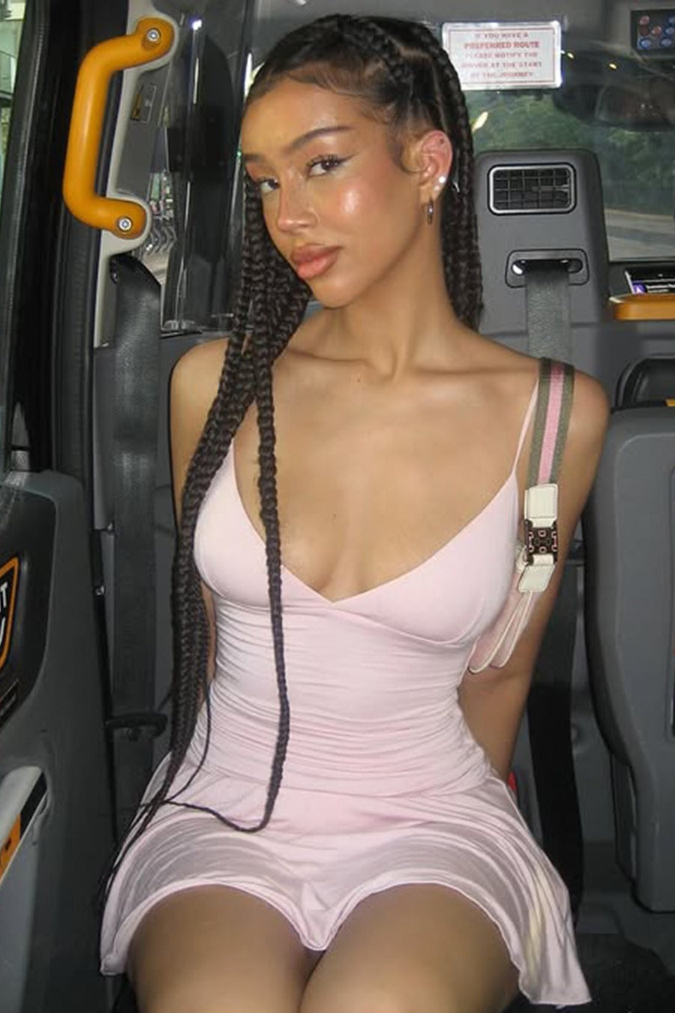 Spaghetti Strap V-Neck Drop Waist Pleated Mini Dress 9