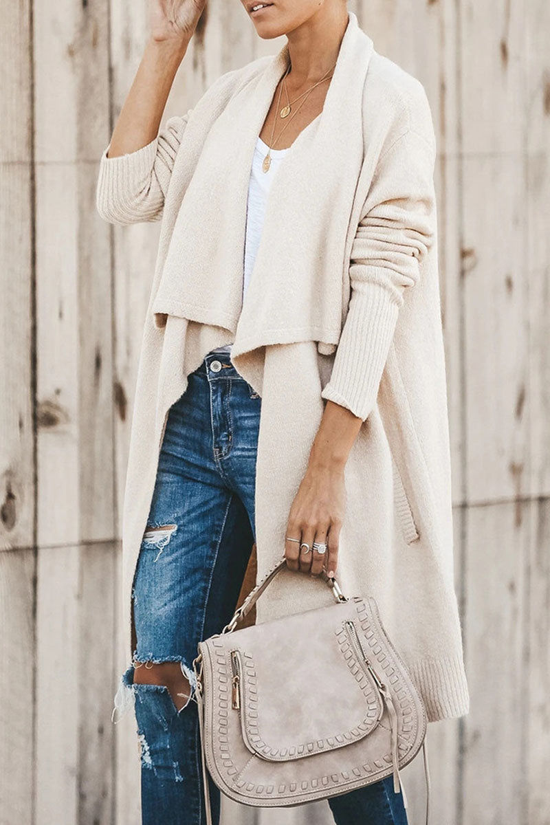 Loose Casual Solid Cardigan (2 Colors)