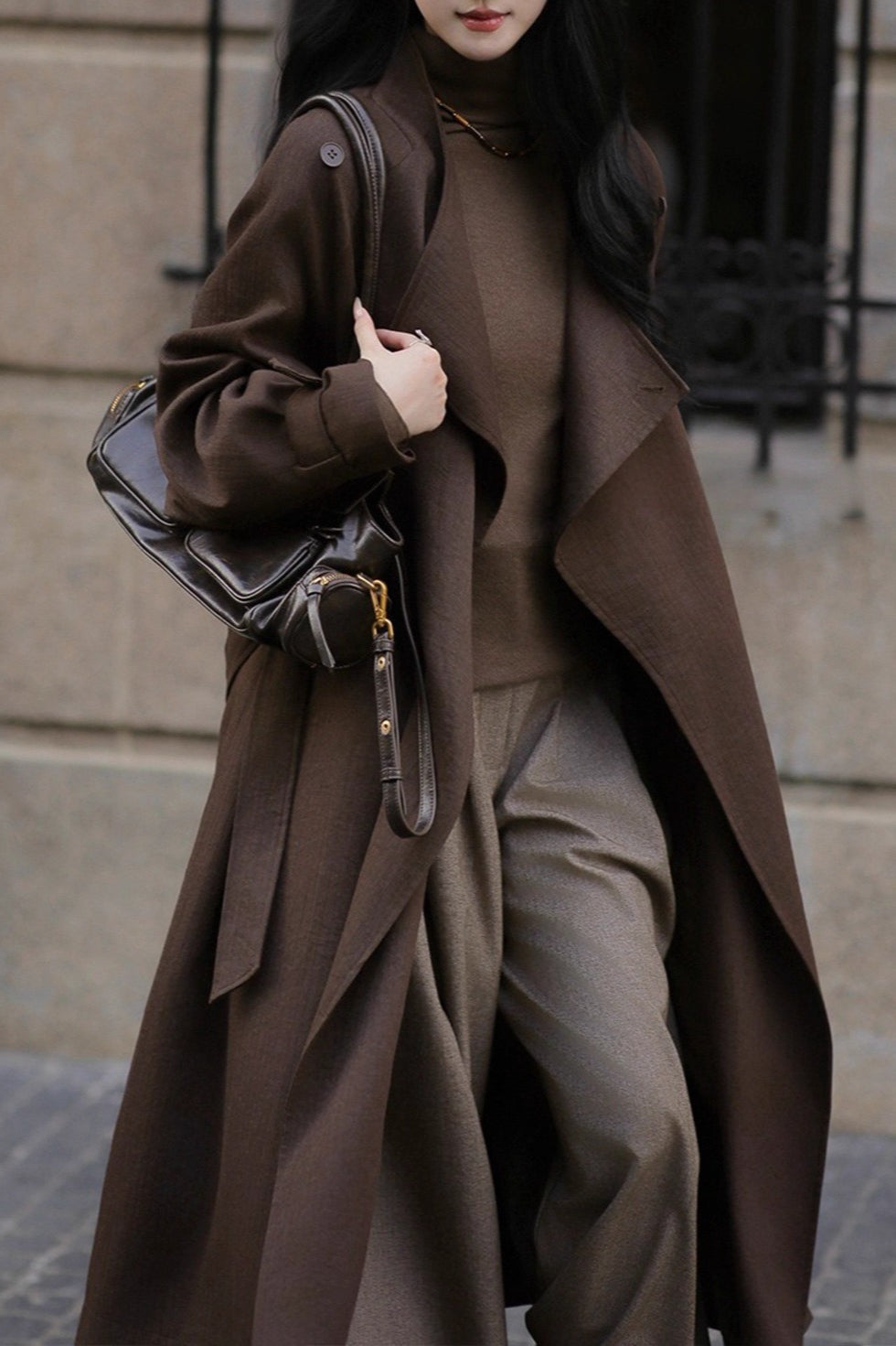 PrincessAce Women's Lightweight Long Overcoat for Autumn Style