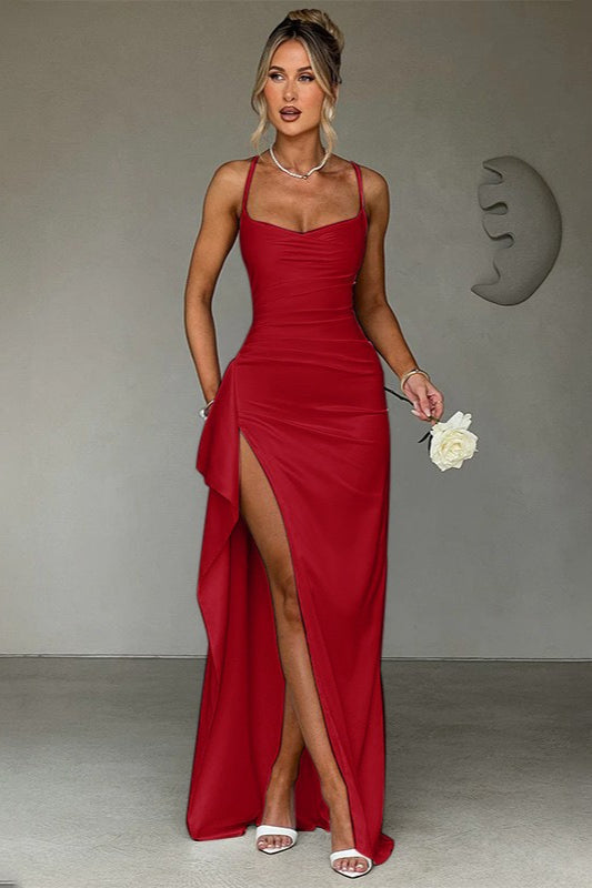 Bodycon Slit Maxi Party Dress