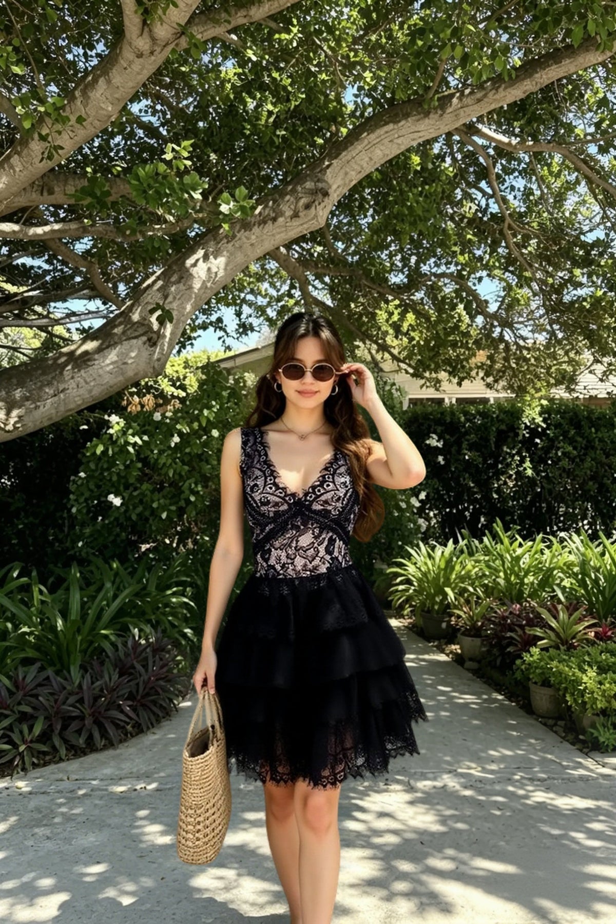Patchwork Lace Dress