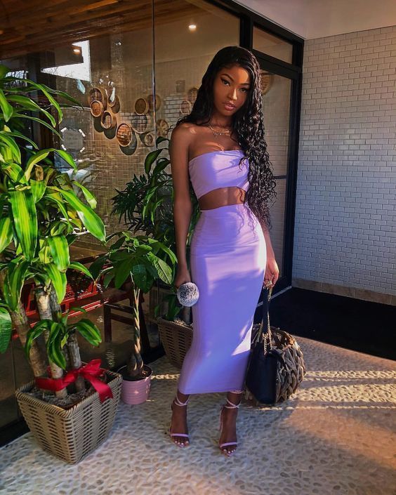 Charming Two Piece Prom Dress, two piece Prom Dress - Fashionpara