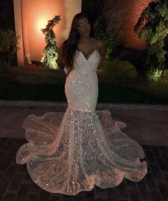 long prom dress party mermaid gown - Fashionpara