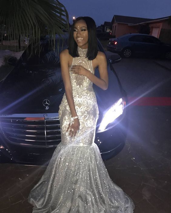 Sheath Long Prom Dresses, Spaking Prom Dress - Fashionpara