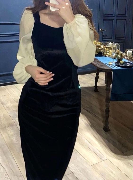 Elegant Mermaid Women One Piece Vintage Evening Party Dress - Fashionpara