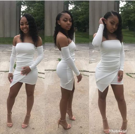 WHITE PARTY PROM DRESS, GRADUATION HOMECOMING DRESSES - Fashionpara