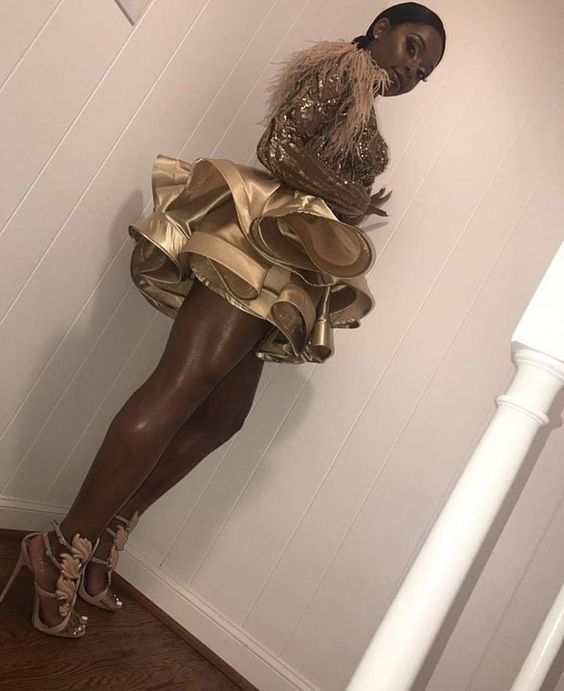 A-Line Short Homecoming Dress short party dress - Fashionpara