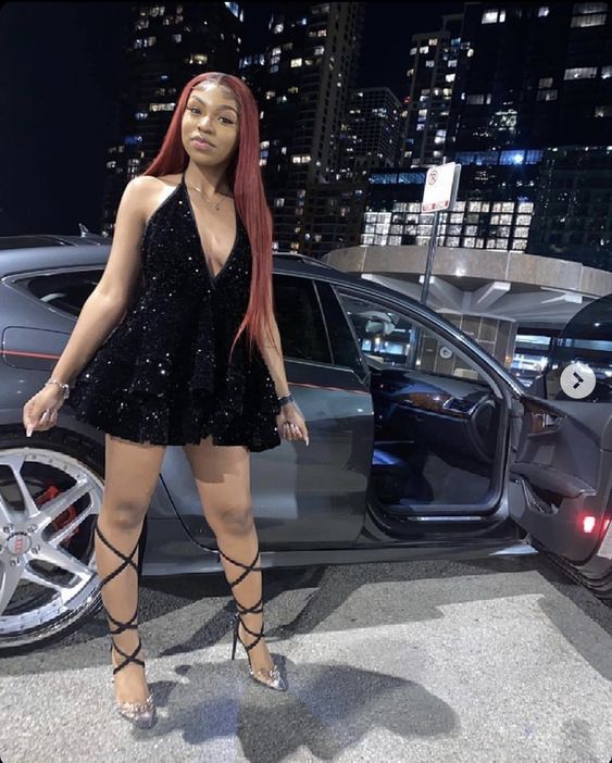 sexy short black homecoming dress - Fashionpara