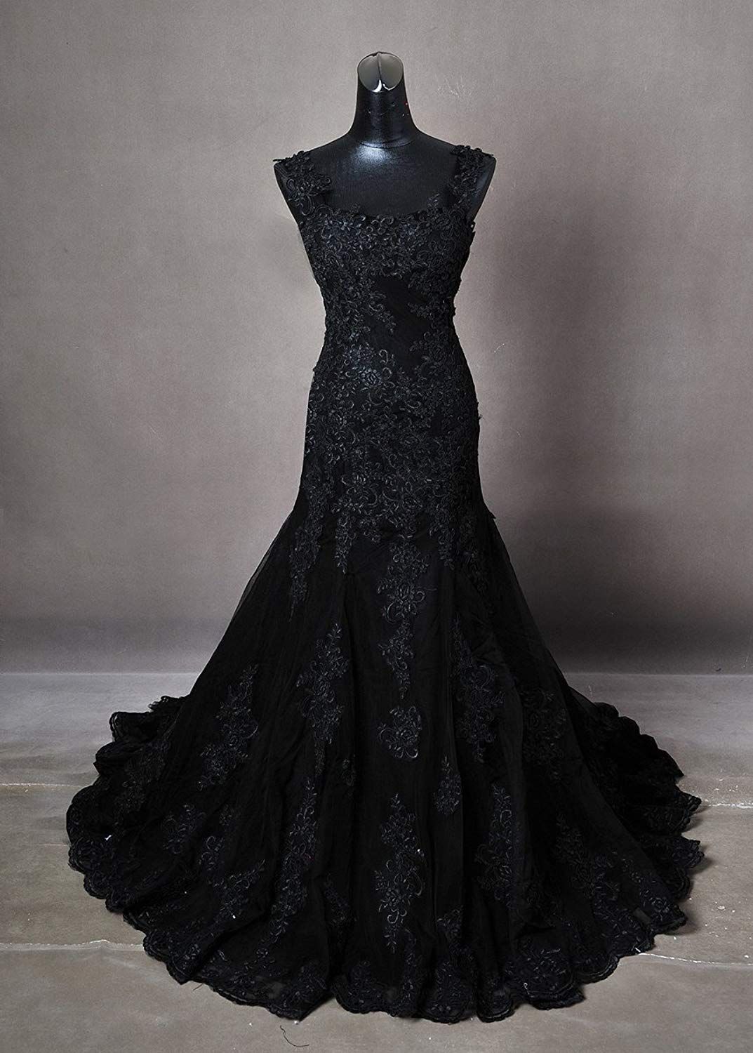 Black Wedding Dresses Modest Prom Dress