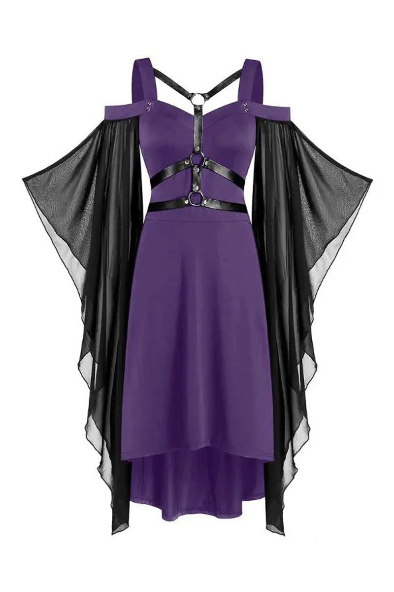 Halloween Gothic Punk Dress Women Cosplay Party Dresses - Fashionpara
