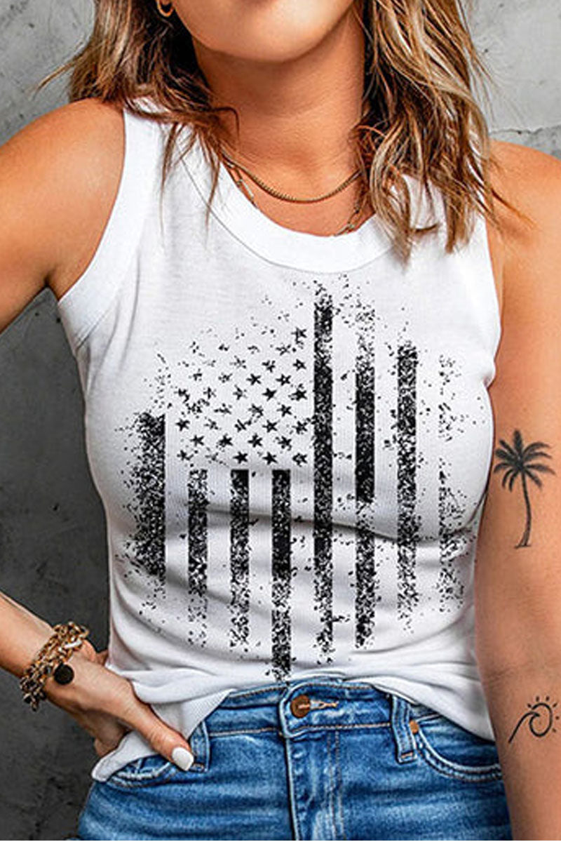 American flag Graphic Tank Tops Fashionpara