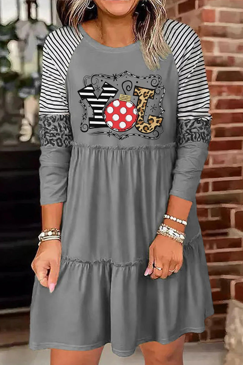 JOY Holiday Vibe Long Sleeve Dress  Fashionpara