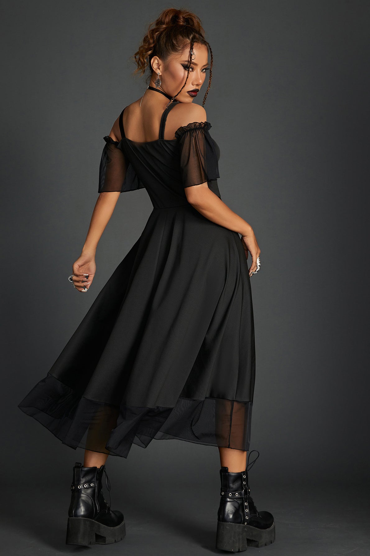 Vintage A-Line Gothic Dress