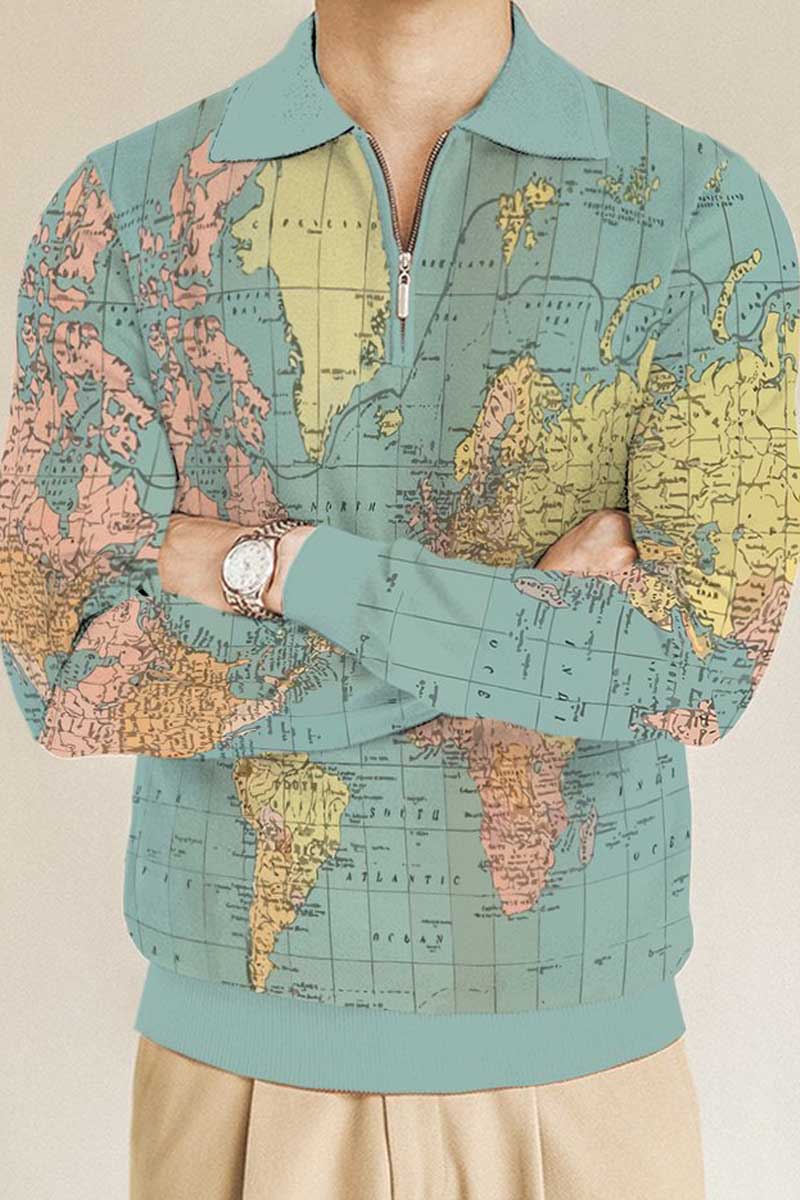 Men's Casual Retro Polo Shirt - Fashionpara