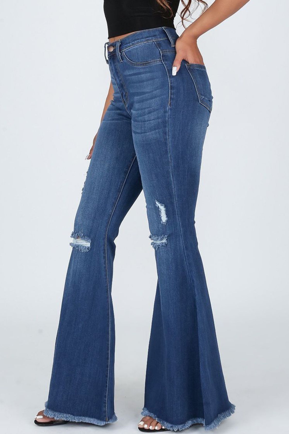 Mid Rise Vintage Flare Jean