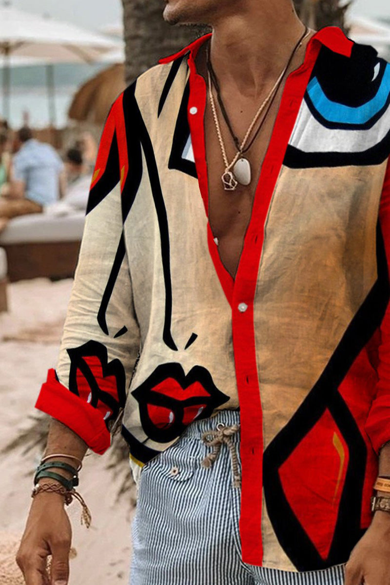 Men's Cotton&Linen Long-Sleeved Fashion Casual Shirt - Fashionpara