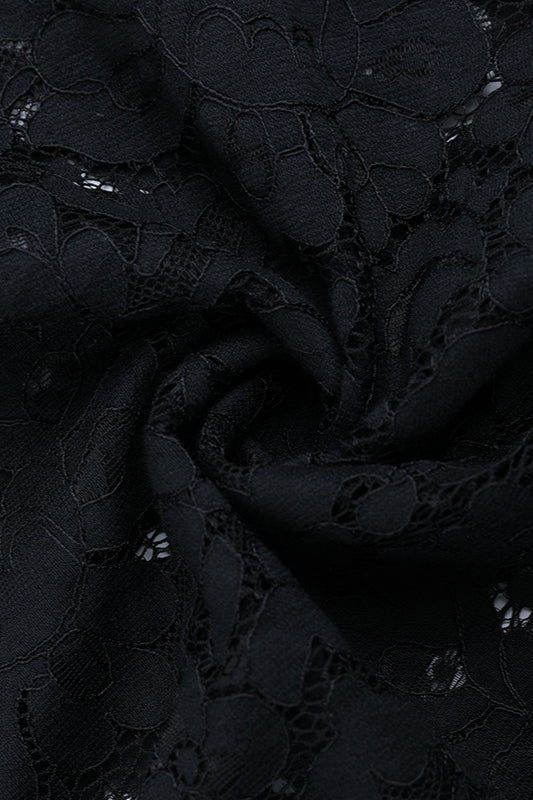 Gothic Lace Asymmetrical Knit Top