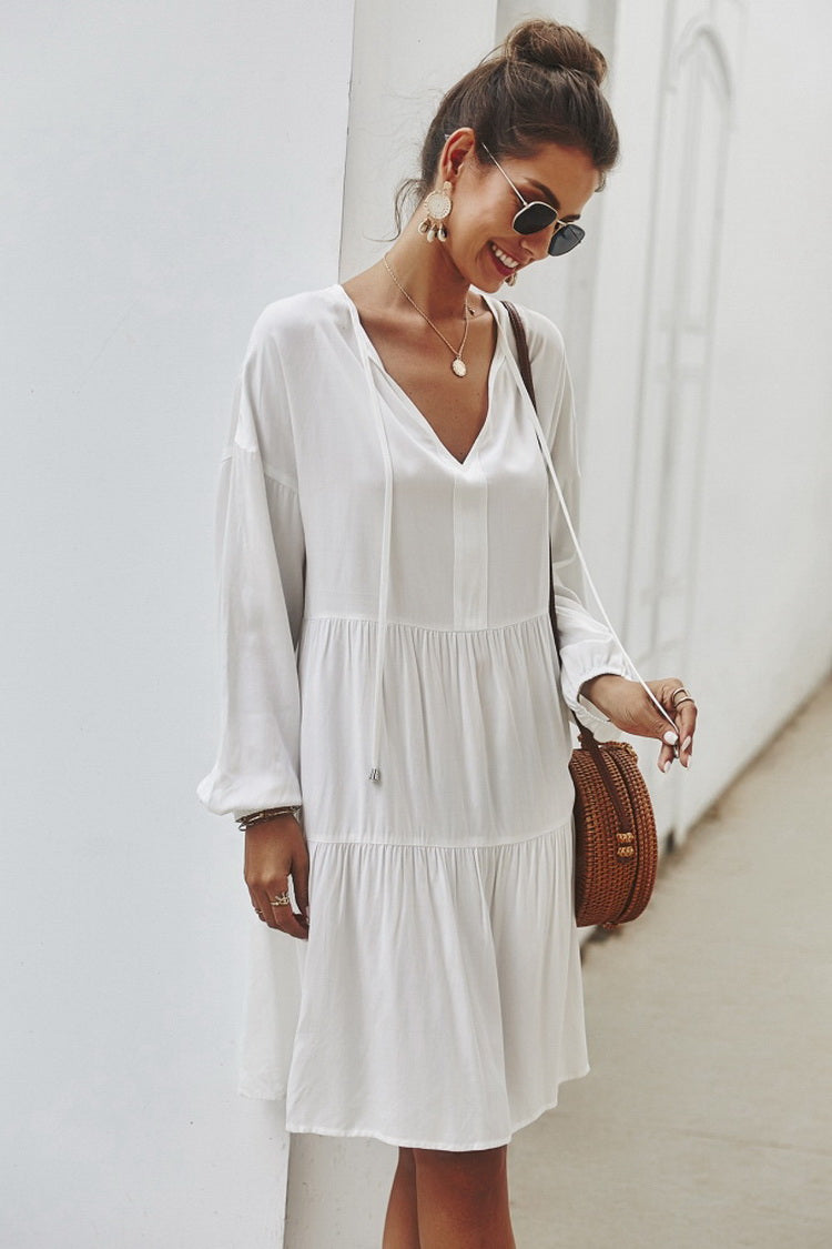 Vintage Ties Loose Dress - Fashionpara