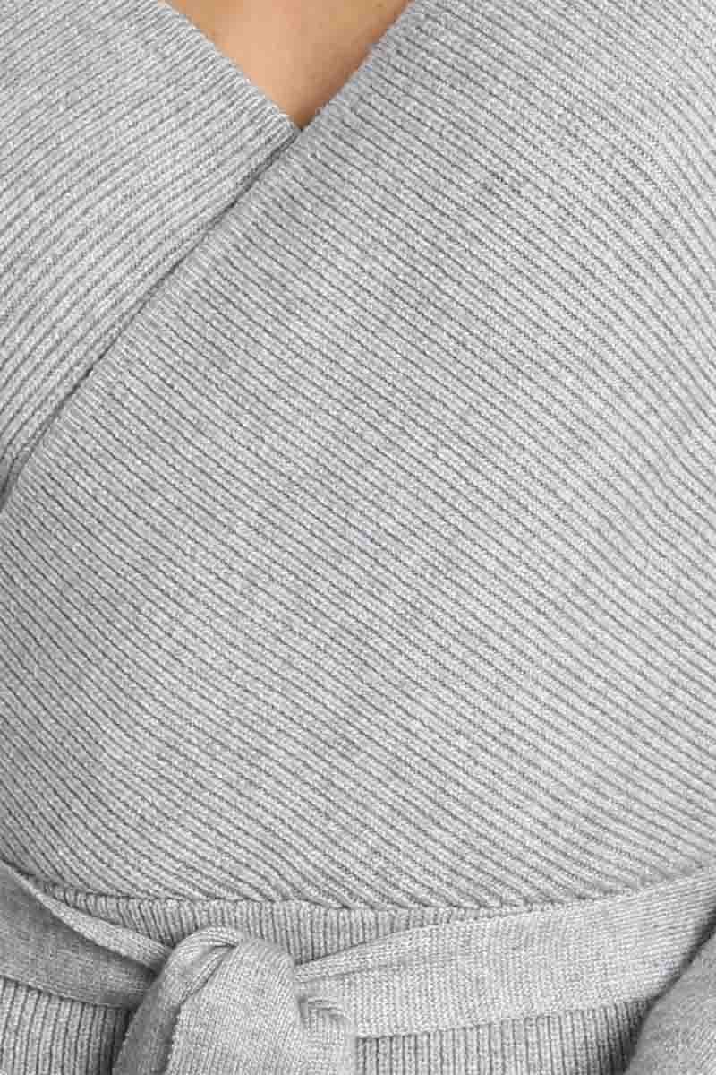 V Neck Knit Sweater Dress(3 Colors)  Fashionpara