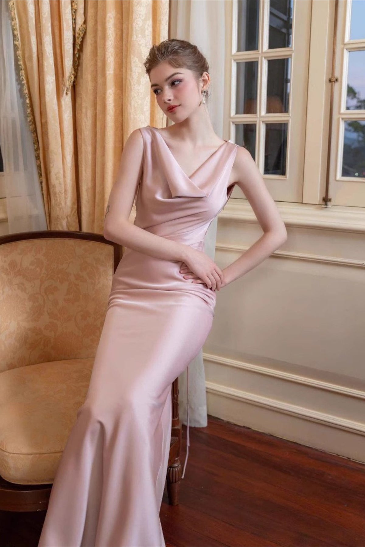 Satin Maxi Dress