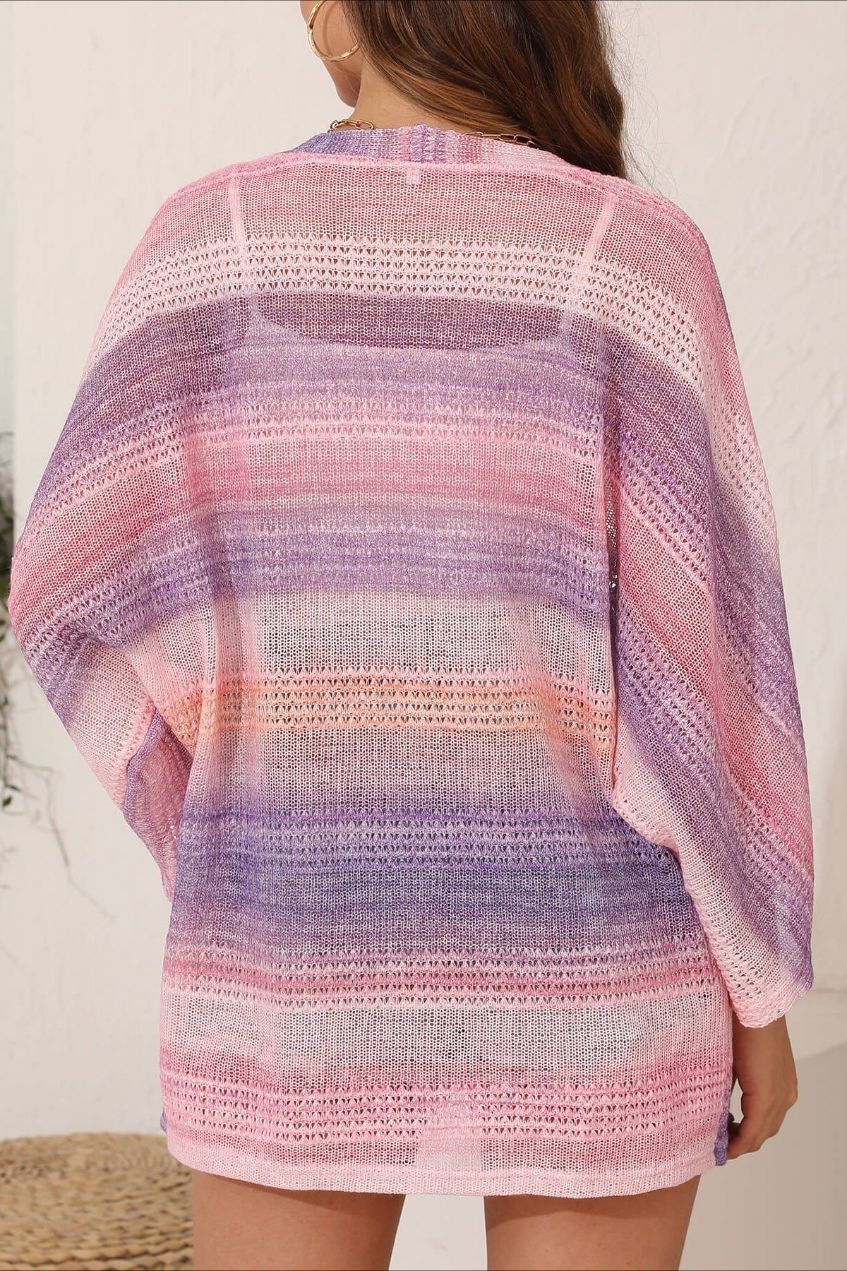 Crochet Tie Dye Relaxed Cardigan 10