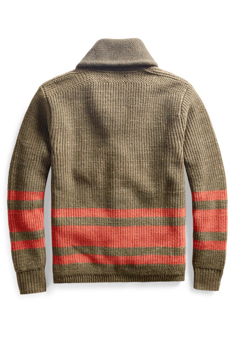 Uniqshe Men's Lapel Single Breasted Long Sleeve Cardigan Jumper Jacket