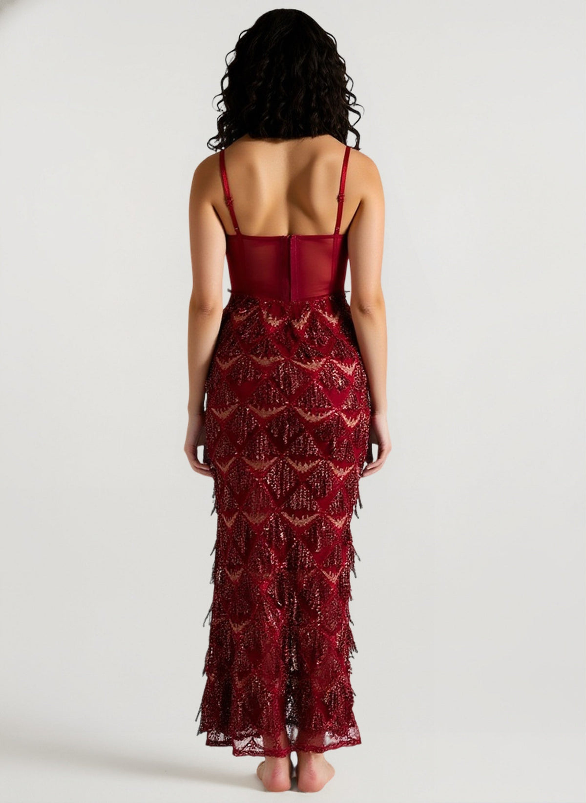 Bodycon Sequin Maxi Dress