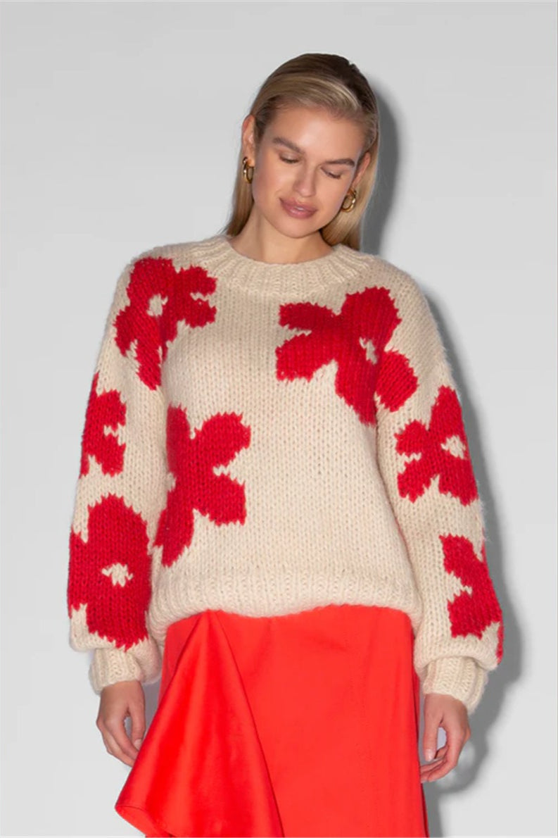 Pullover Floral Detail Sweater 7