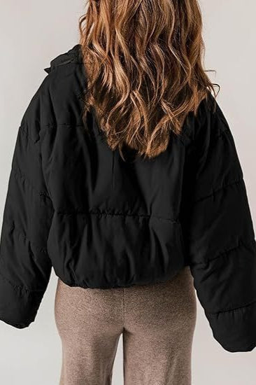 Classic Plain Quilted Puffer Jacket 8