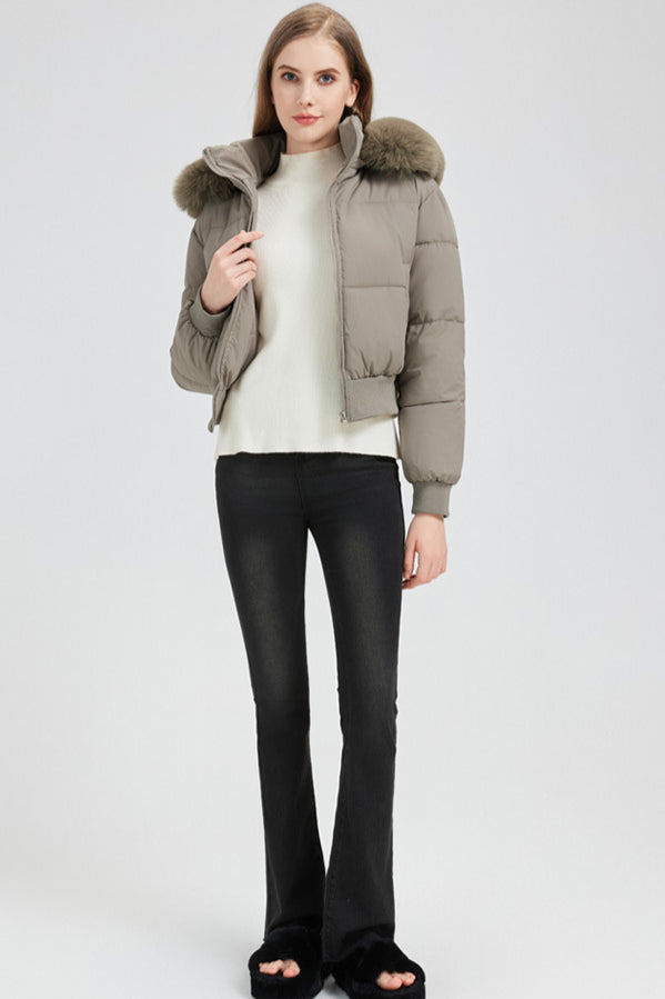 Short Waist Slim Puffer Coat 2
