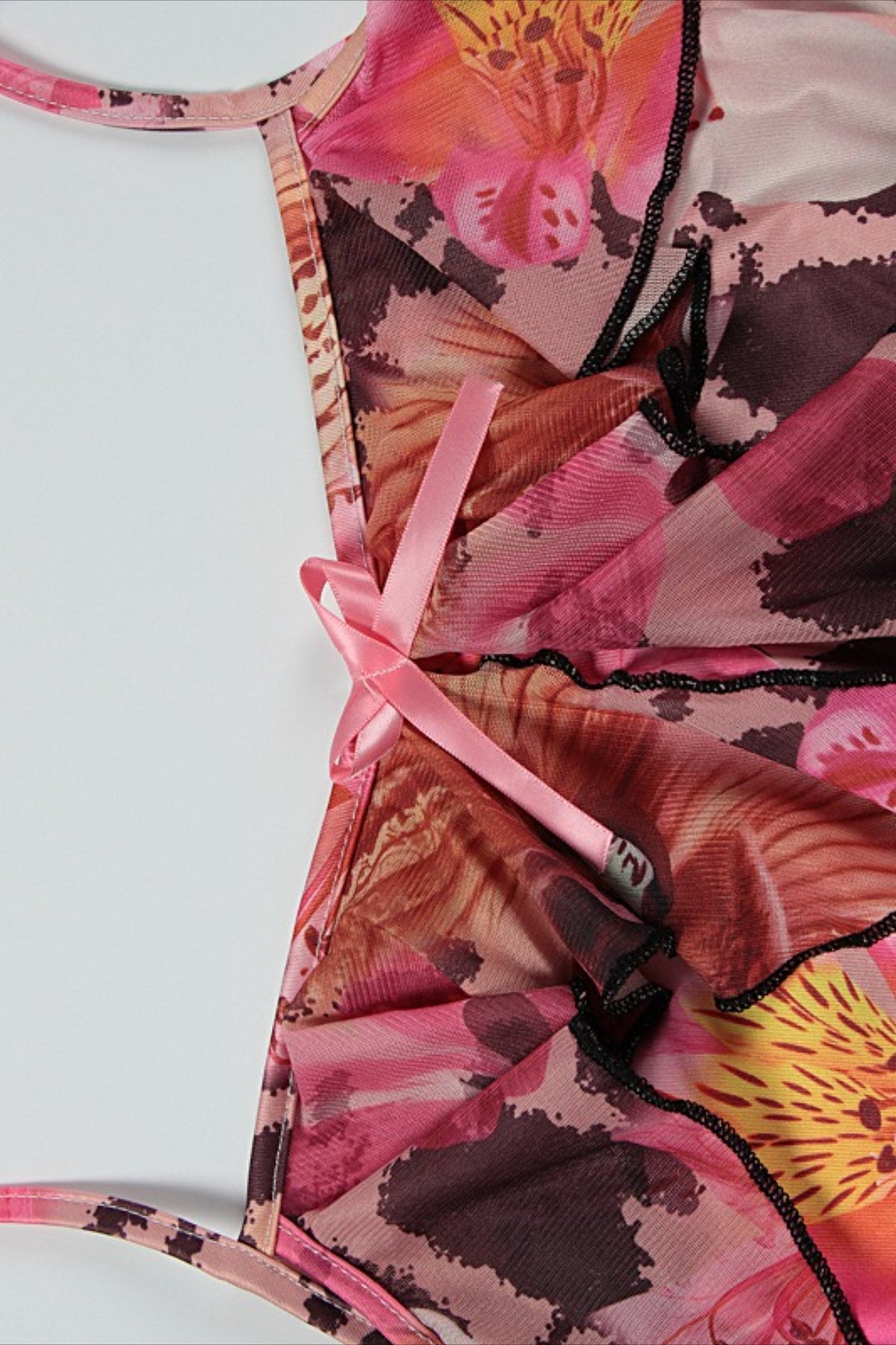 Floral Print Off Shoulder Ruffle Mermaid Maxi Gown 5