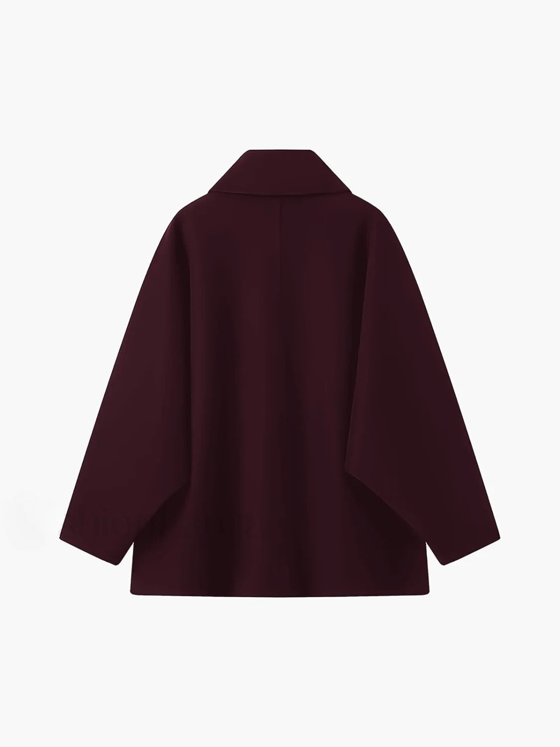 Solid Oversized Pocket Button Coat - Fashionpara