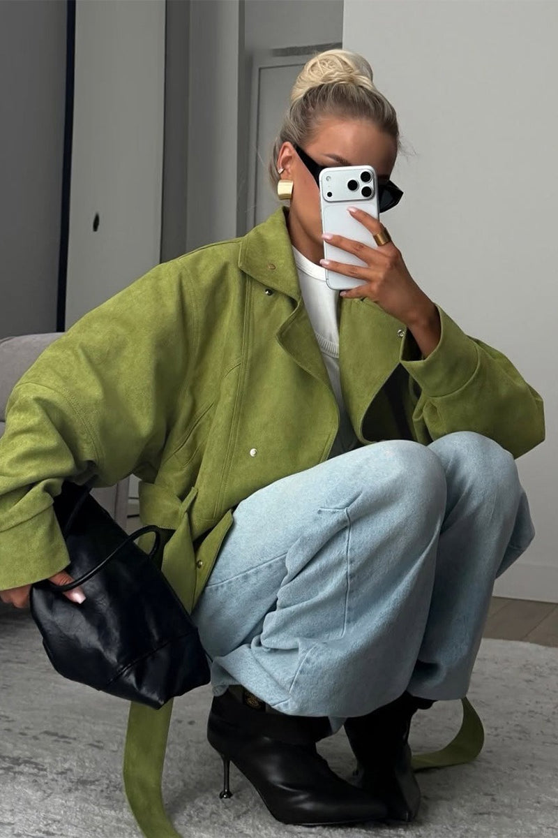 Tie Waist Cropped Field Jacket 3