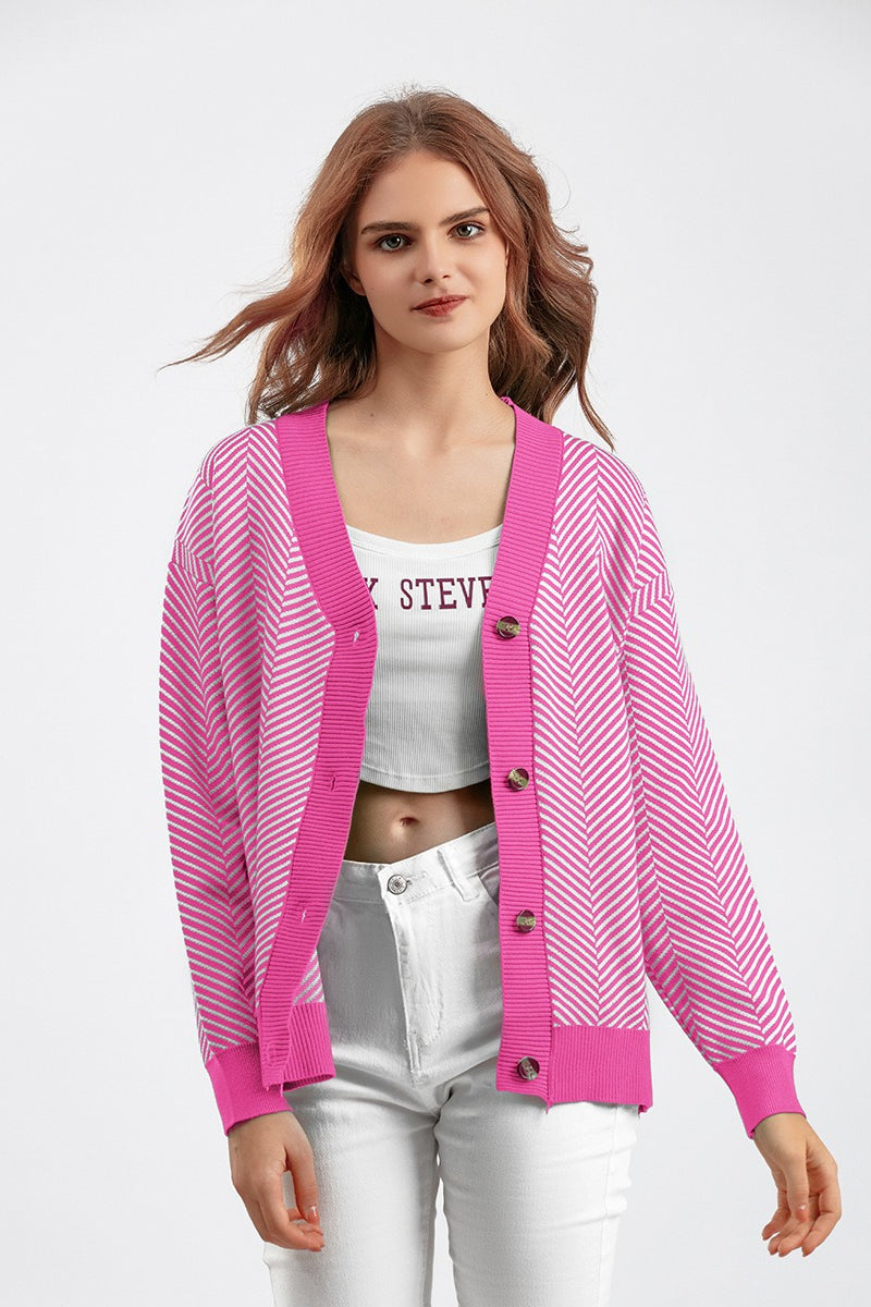 Long Sleeve Loose Knit Cardigan Sweater 20