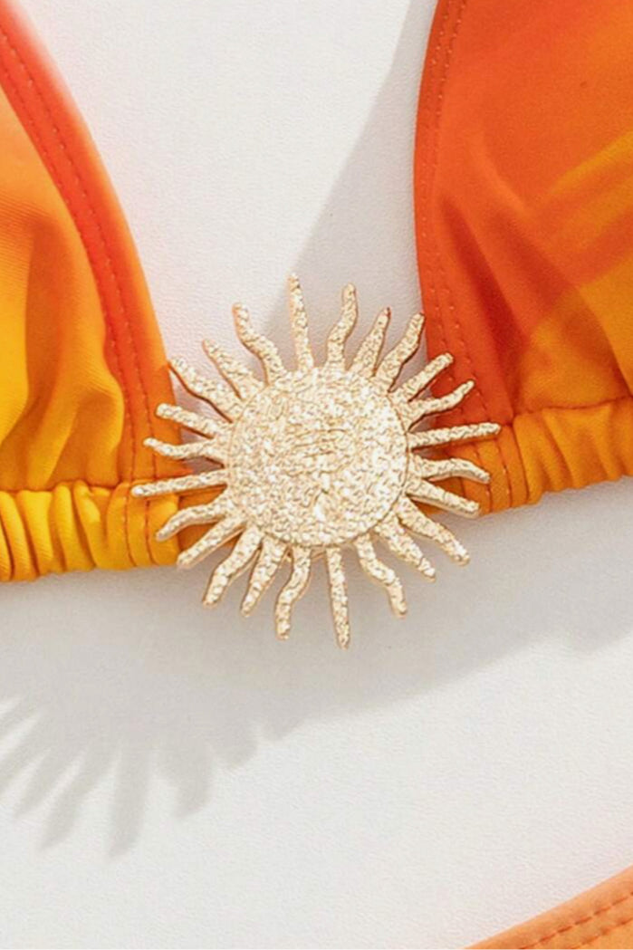 Gradient Halter Bikini Set