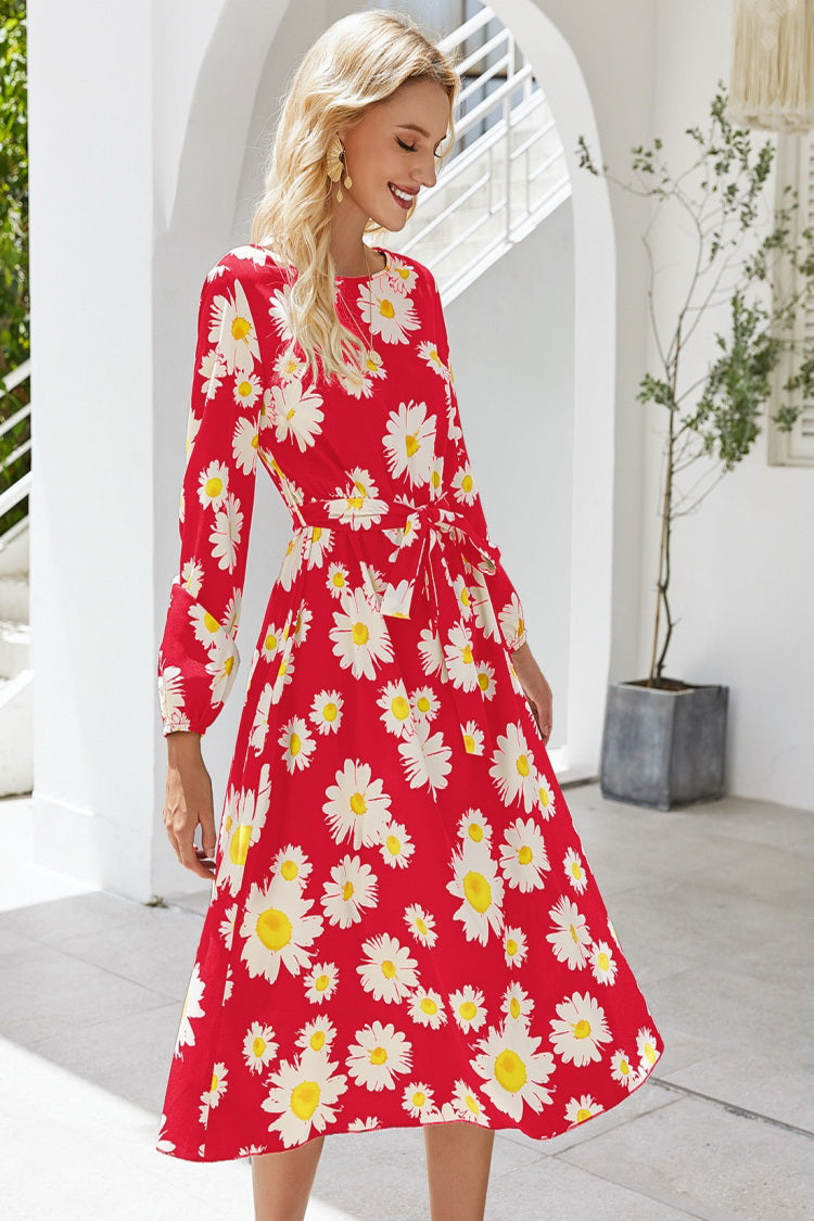 Daisy Print Maxi Dress