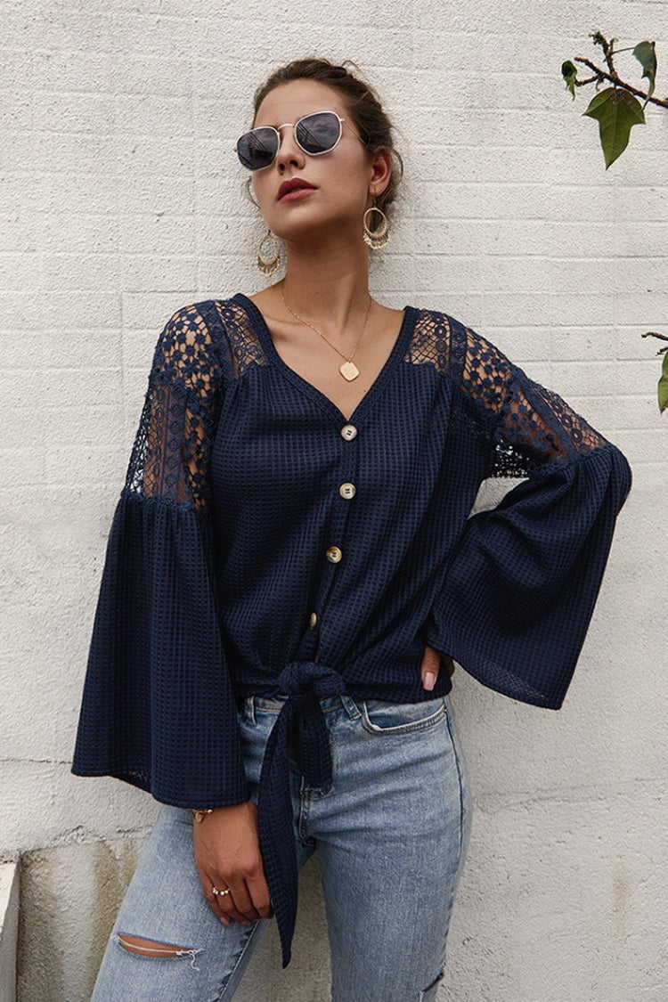 RadyRin Long Sleeve Classic Color Sweater for Effortless Style