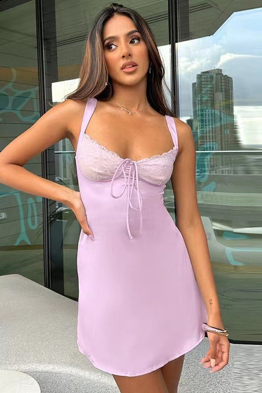 Tulle Scoop Neck Long Sleeve A-Line Midi Dress - View 13